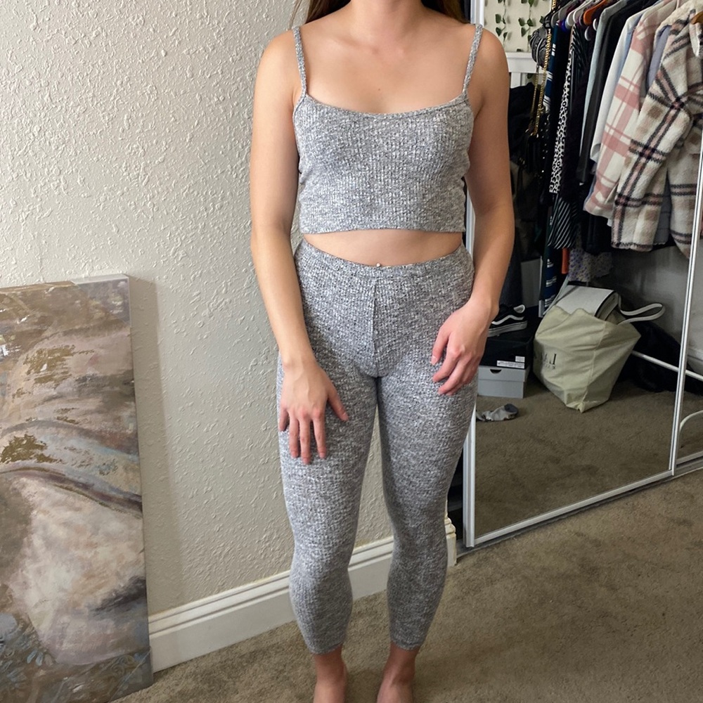 Grey Fashion Nova Lounge Set